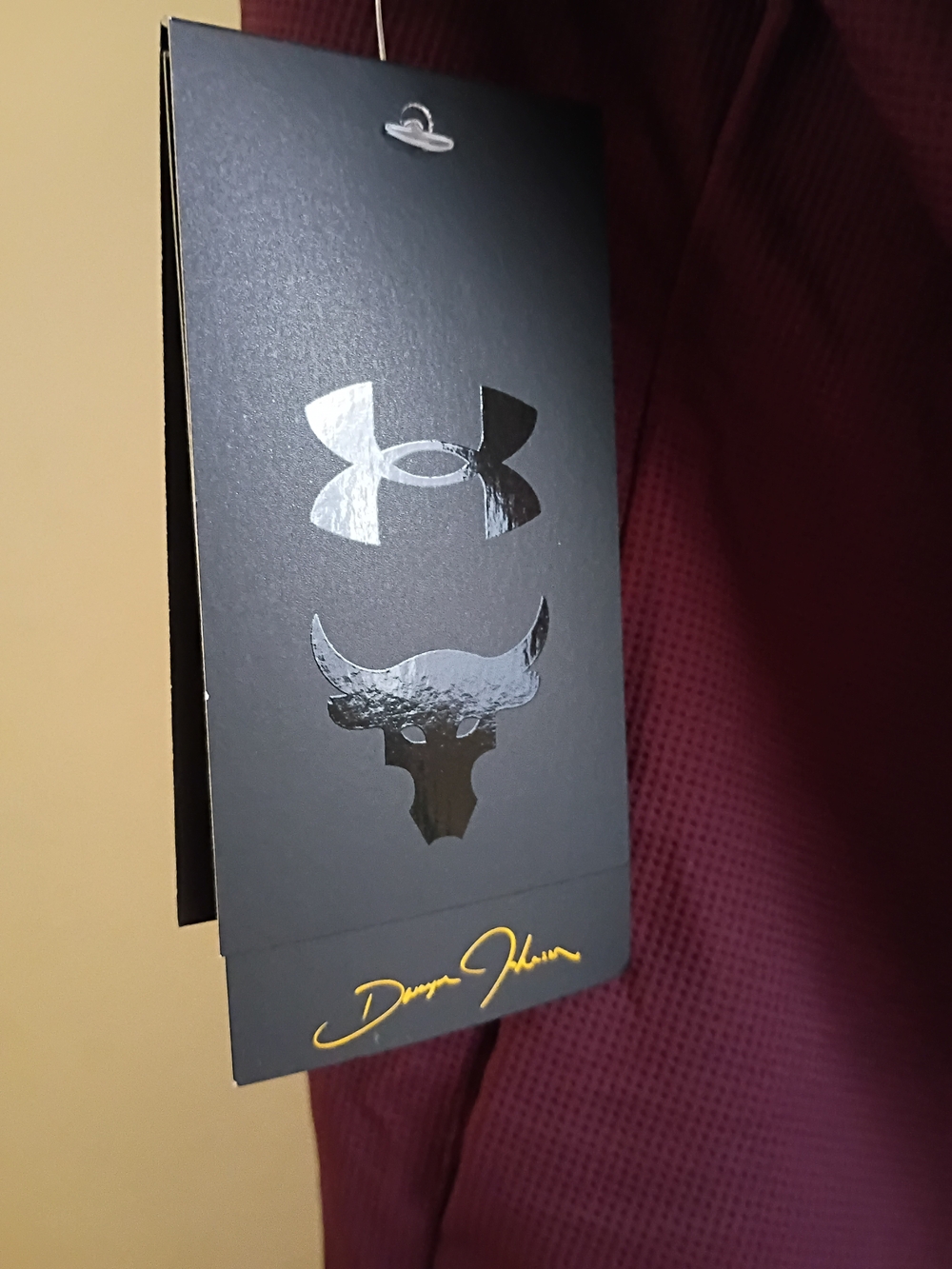 UA Project Rock BSR Pjt Rock Gym Maroon Tank - Picture 4 of 4